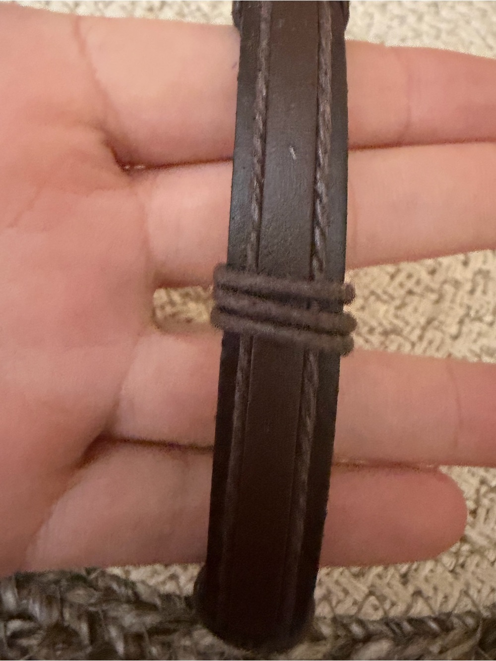 Handcrafted Brown Leather Multi-Strand Bracelet - Picture 3 of 3